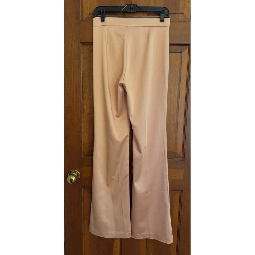 Zara Women's Blush Pink Flared Trousers - Picture 2 of 11